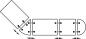 Preview: Tischplattenverbinder, Tischplatten trennbar, silberfarben, Bauhöhe: ca. 18mm